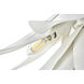 Agave LED 26 inch Textured Plaster Chandelier Ceiling Light