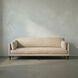 Andalusia Natural Linen and Black Wood Sofa