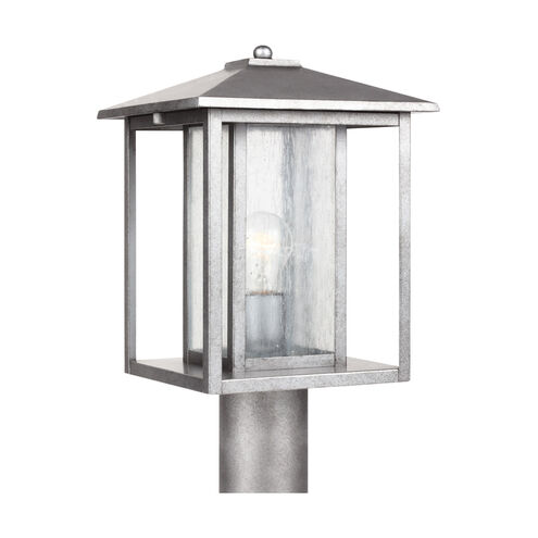 Hunnington 1 Light 15 inch Weathered Pewter Outdoor Post Lantern