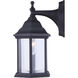 Madison 1 Light 6.25 inch Black Outdoor Lantern, Downlight