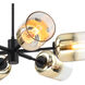 Gatsby 6 Light 28 inch Matte Black Chandelier Ceiling Light