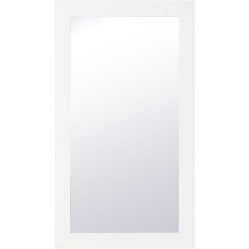Aqua 32 X 18 inch White Wall Mirror