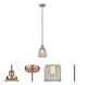 Edison Chatham 1 Light 7 inch Antique Copper Mini Pendant Ceiling Light