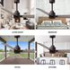 Atlas Alessandra 72 inch Textured Bronze with Gray Ash Blades Indoor/Outdoor Ceiling Fan
