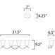 Vital 4 Light 31.5 inch Satin Nickel Bath Vanity Wall Light