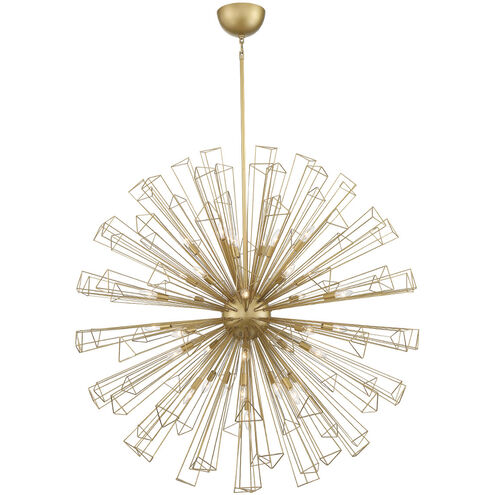 Dendelio 35 Light 54 inch Gold Chandelier Ceiling Light