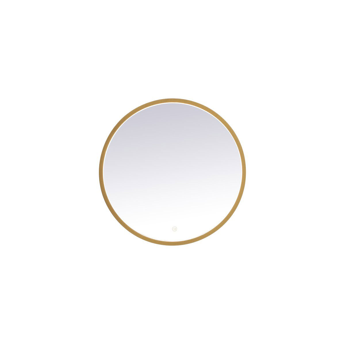 Pier 24 X 24 inch Brass LED Mirror