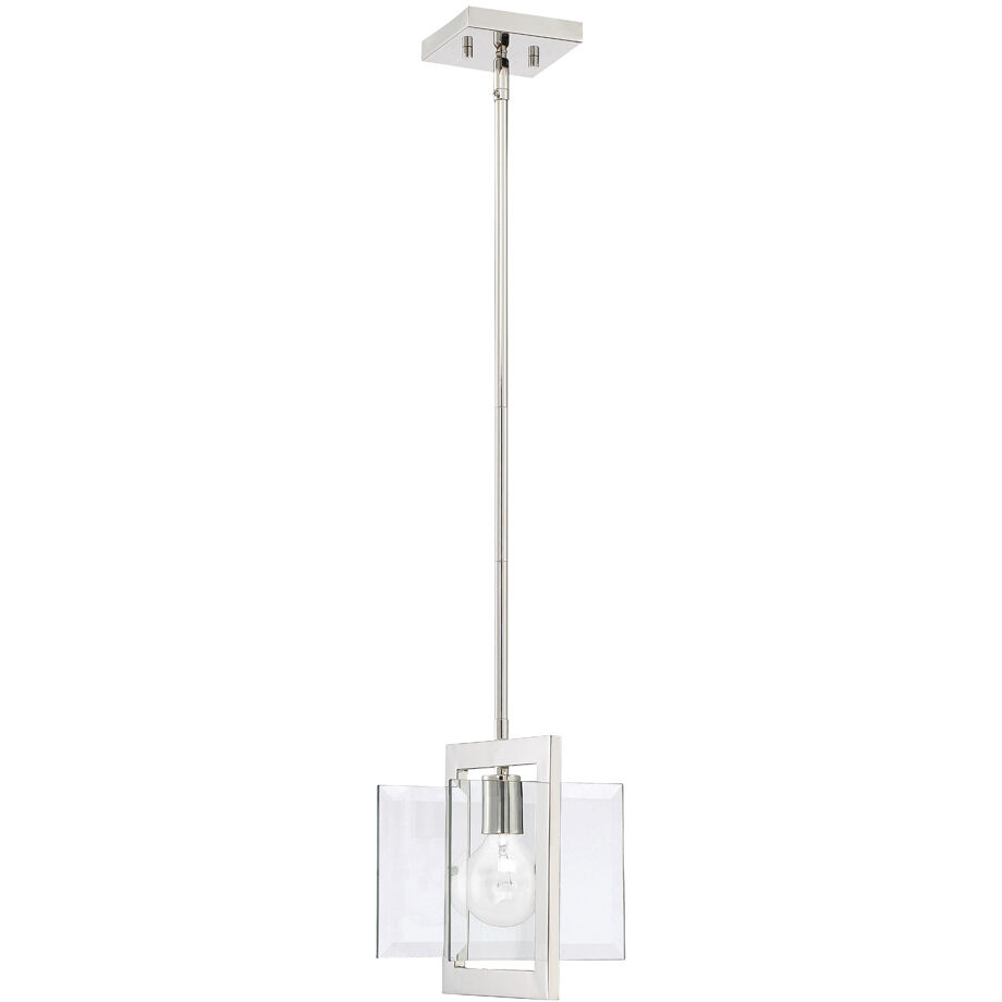 Ethan 1 Light 8.25 inch Polished Nickel Mini Pendant Ceiling Light
