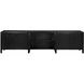 Weston 117 X 20.5 inch Hand Rubbed Black with Light Brown Sideboard, Extra Large