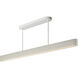 Delphi LED 61.25 inch Chaulk White Linear Pendant Ceiling Light