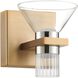 Blake LED 6.75 inch Champagne Gold and Polished Nickel Vanity Light Wall Light