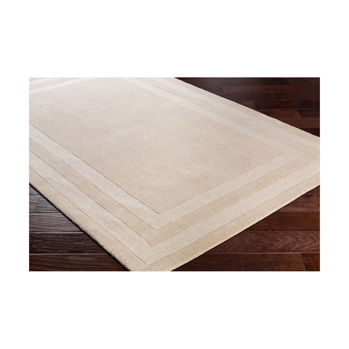 Sorrento 132 X 96 inch Beige Handmade Rug in 8 x 11