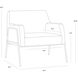 Cybil Polo Club Kohl Grey Lounge Chair