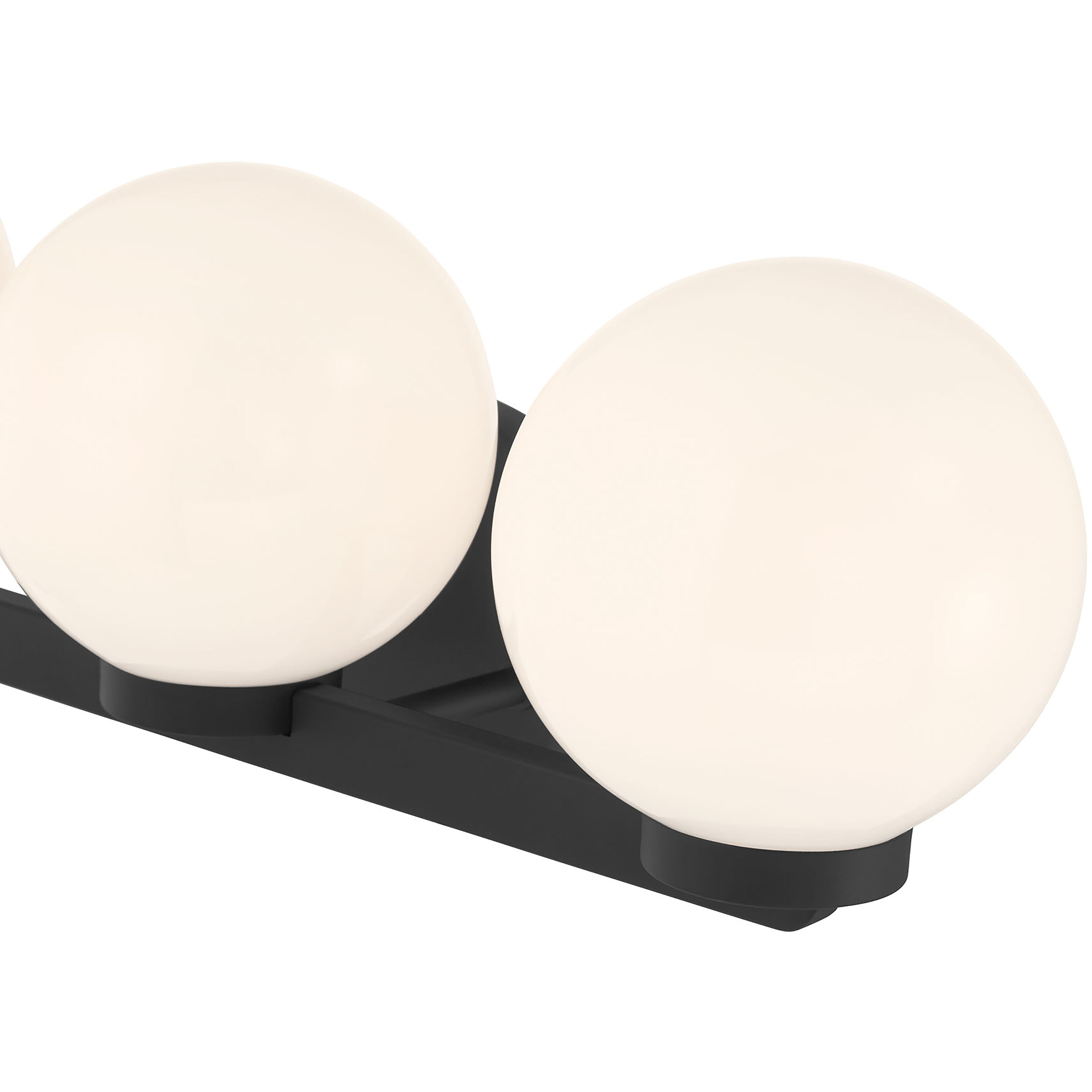 Ardeva 3 Light 22 inch Matte Black Bathroom Vanity Light Wall Light