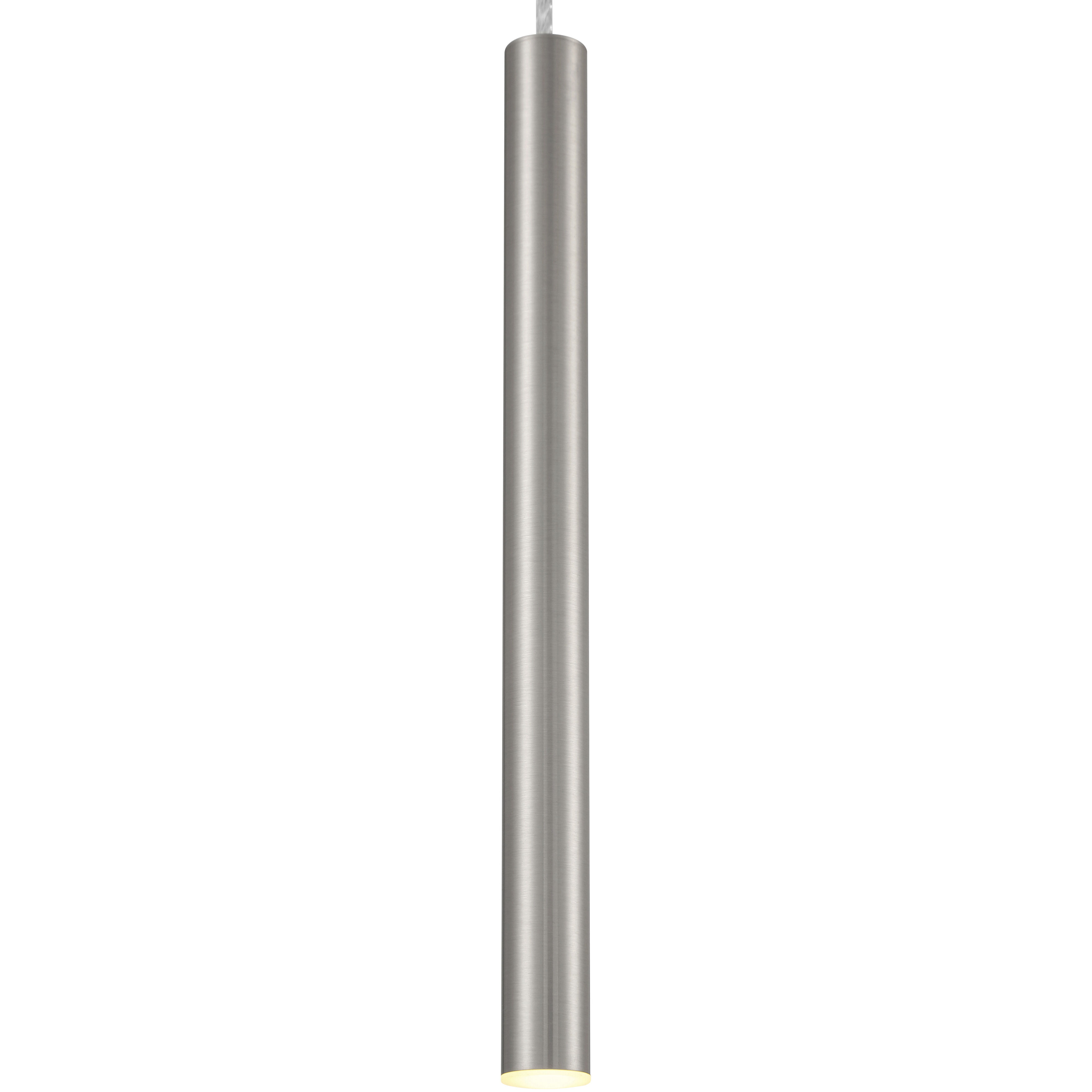 Pipeline 1 Light 1.25 inch Brushed Steel Pendant Ceiling Light