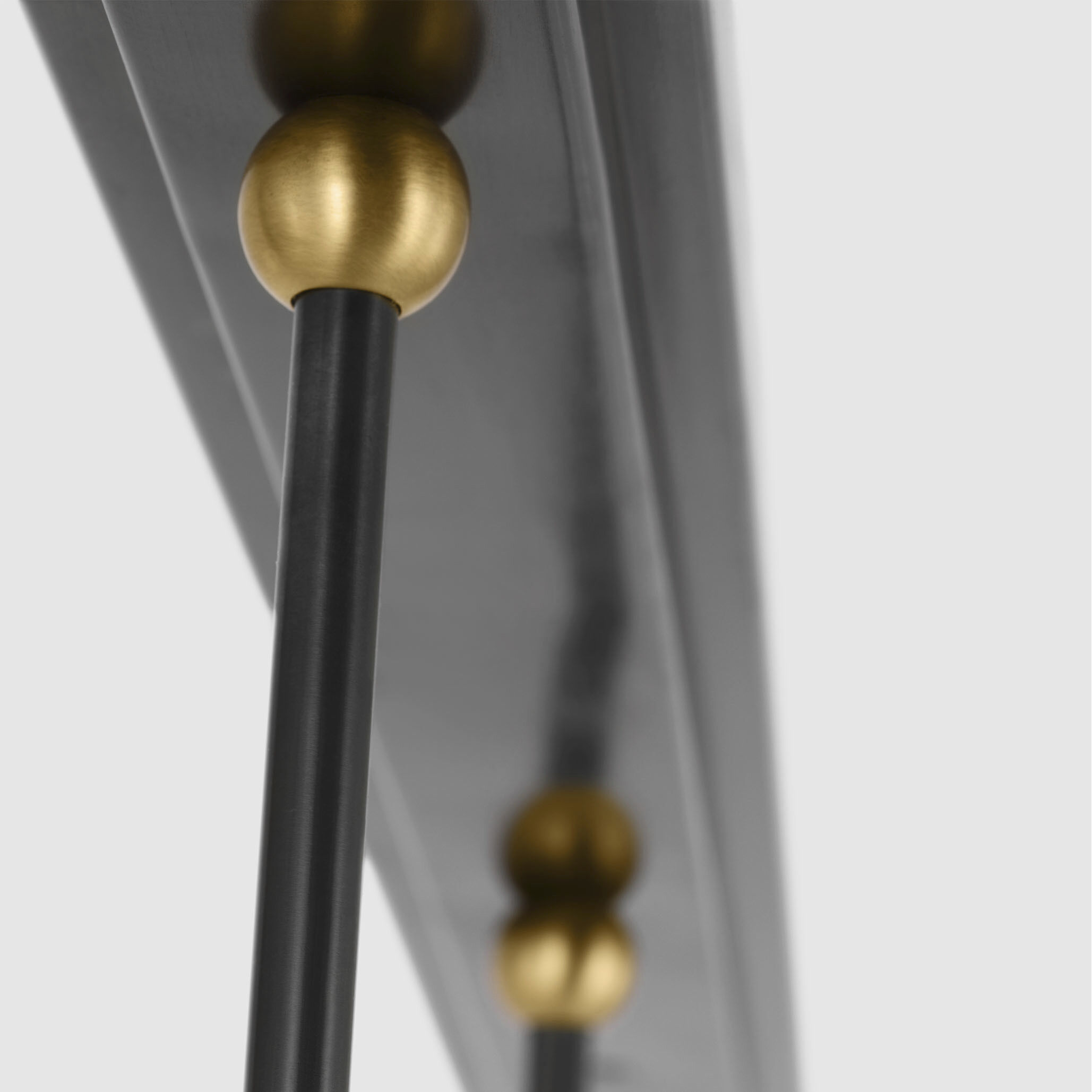 Thomas O'Brien Bryant LED 48 inch Bronze and Hand-Rubbed Antique Brass Billiard Ceiling Light, Medium