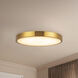 Alora Mood Evelyn 9 inch Brushed Gold and Alabaster Flush Mount Ceiling Light