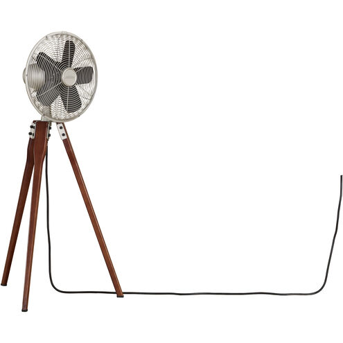 Arden Satin Nickel 44 inch Pedestal Fan in 110 Volts