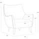 Sorrel Polo Club Kohl Grey / Abbington Black Lounge Chair