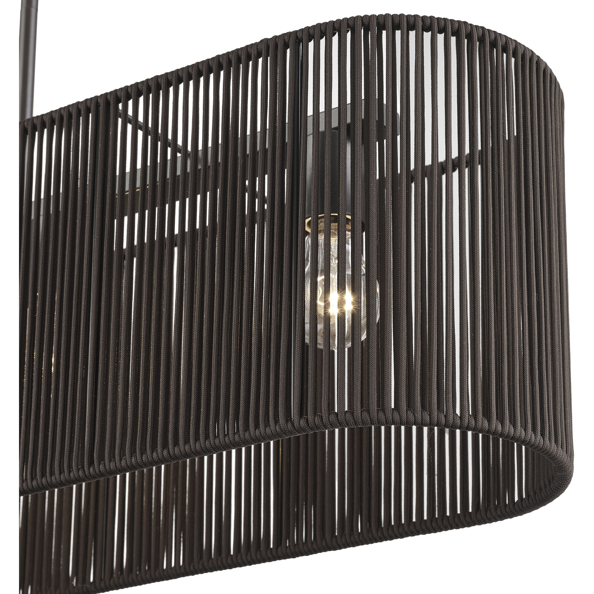 Acordia 4 Light 36 inch English Bronze Linear Chandelier Ceiling Light, Large