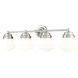 Vaughn 4 Light 31.5 inch Brushed Nickel Vanity Wall Light