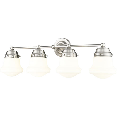 Vaughn 4 Light 31.5 inch Brushed Nickel Vanity Wall Light