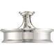 Watkins 3 Light 16 inch Polished Nickel Semi-Flush Ceiling Light, Essentials