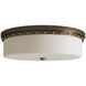 Barnabe LED 18 inch Antique Brass Flush Mount Ceiling Light