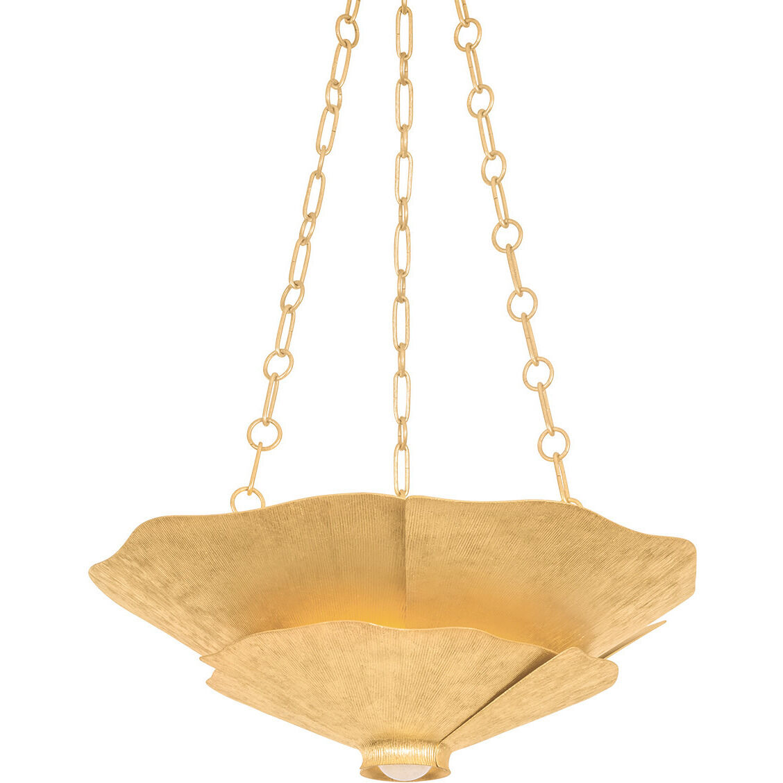 Spring Valley 4 Light 24 inch Vintage Gold Leaf Pendant Ceiling Light