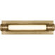 Avroko Capa LED 18 inch Hand Rubbed Antique Brass Vanity Light Wall Light