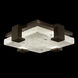 Terra 4 Light 16.75 inch Bronze Flush Mount Ceiling Light in Rake