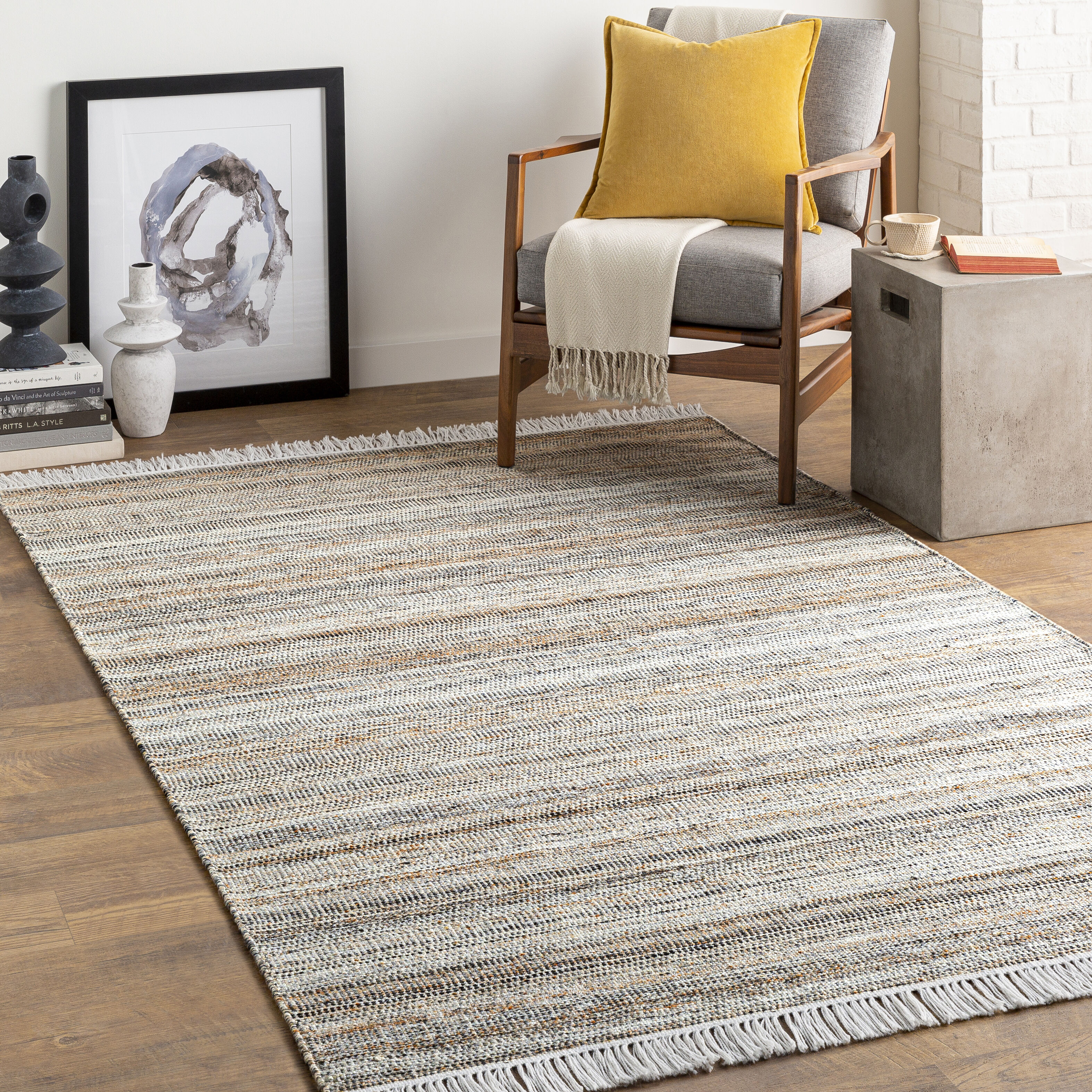 Lily 168 X 120 inch Taupe Rug, Rectangle