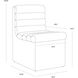 Norm Copley Cognac Wheeled Dining Chair