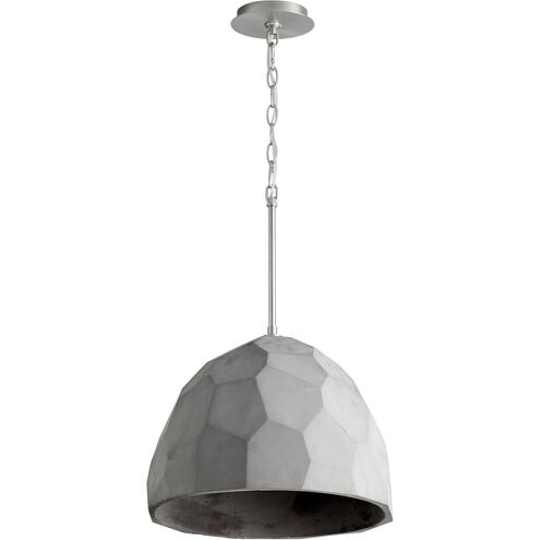 Maria 1 Light 16 inch Satin Nickel/Gray Pendant Ceiling Light