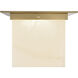 Mineral 1 Light 11.13 inch Patina Brass and Alabaster Flush Mount Ceiling Light in Alabaster Shade