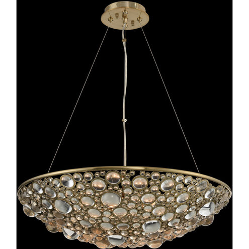 Ciottolo 8 Light 24 inch Brushed Champagne Gold Pendant Ceiling Light