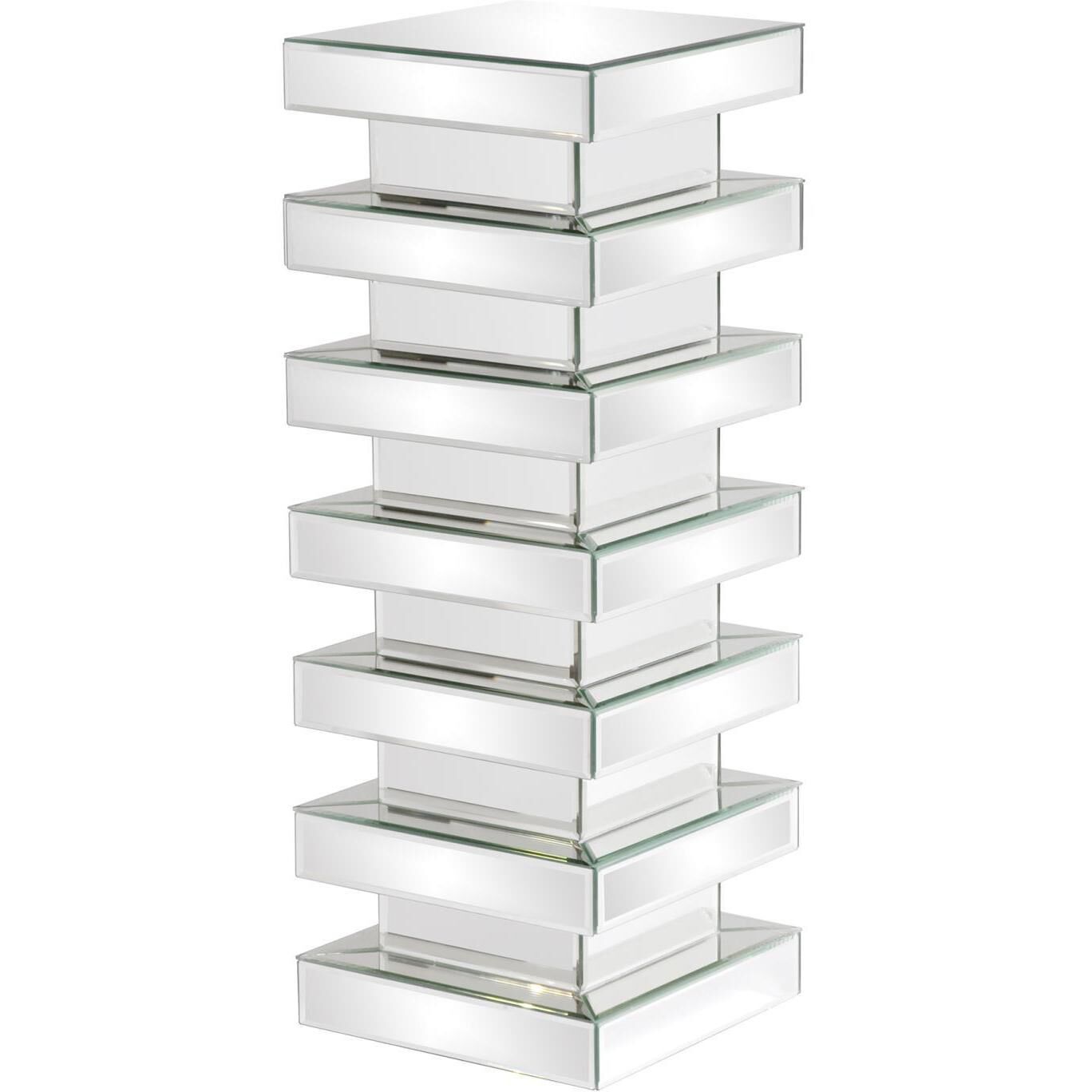 Stepped 36 X 12 inch Mirror Pedestal