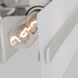 Dex 2 Light 4.75 inch Chrome Bath Vanity Wall Light