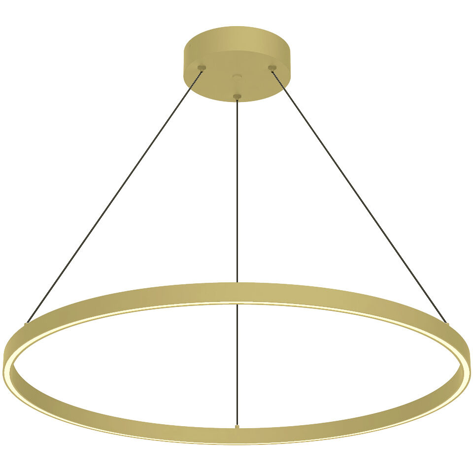 Cerchio Pendant Ceiling Light in Brushed Gold