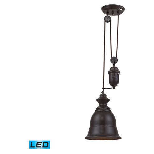 Belle LED 8 inch Oil Rubbed Bronze Mini Pendant Ceiling Light