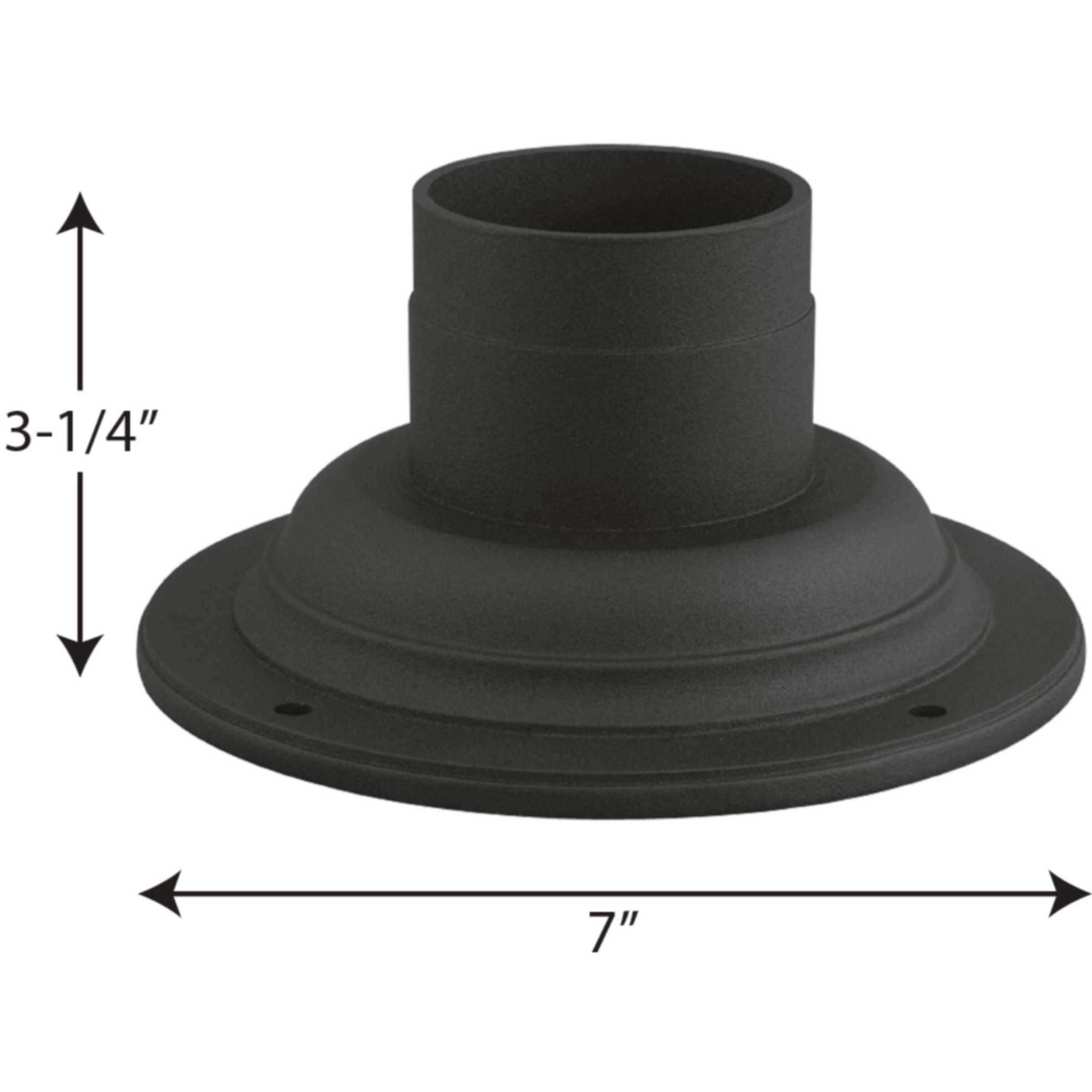 Pedestal Mounts Textured Black Outdoor Pedestal Mount, For Outdoor Lanterns