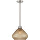 Elaris 1 Light 12.5 inch Brushed Nickel Pendant Ceiling Light