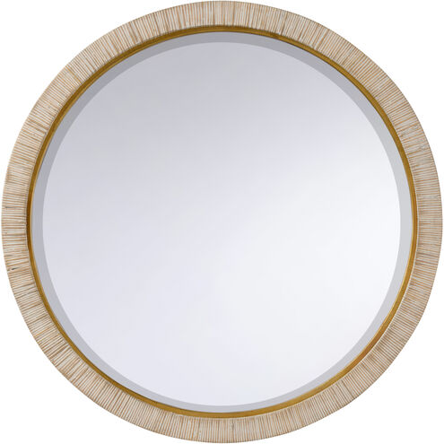 Stately 39.5 X 39.5 inch White/Cream and Gold Mirror