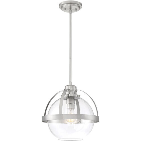 Pendleton 1 Light 14 inch Satin Nickel Pendant Ceiling Light, Essentials