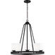 Kemal 5 Light 24 inch Midnight Black Chandelier Ceiling Light