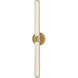 Georgette LED 32.25 inch Lacquered Brass Vanity Light Wall Light