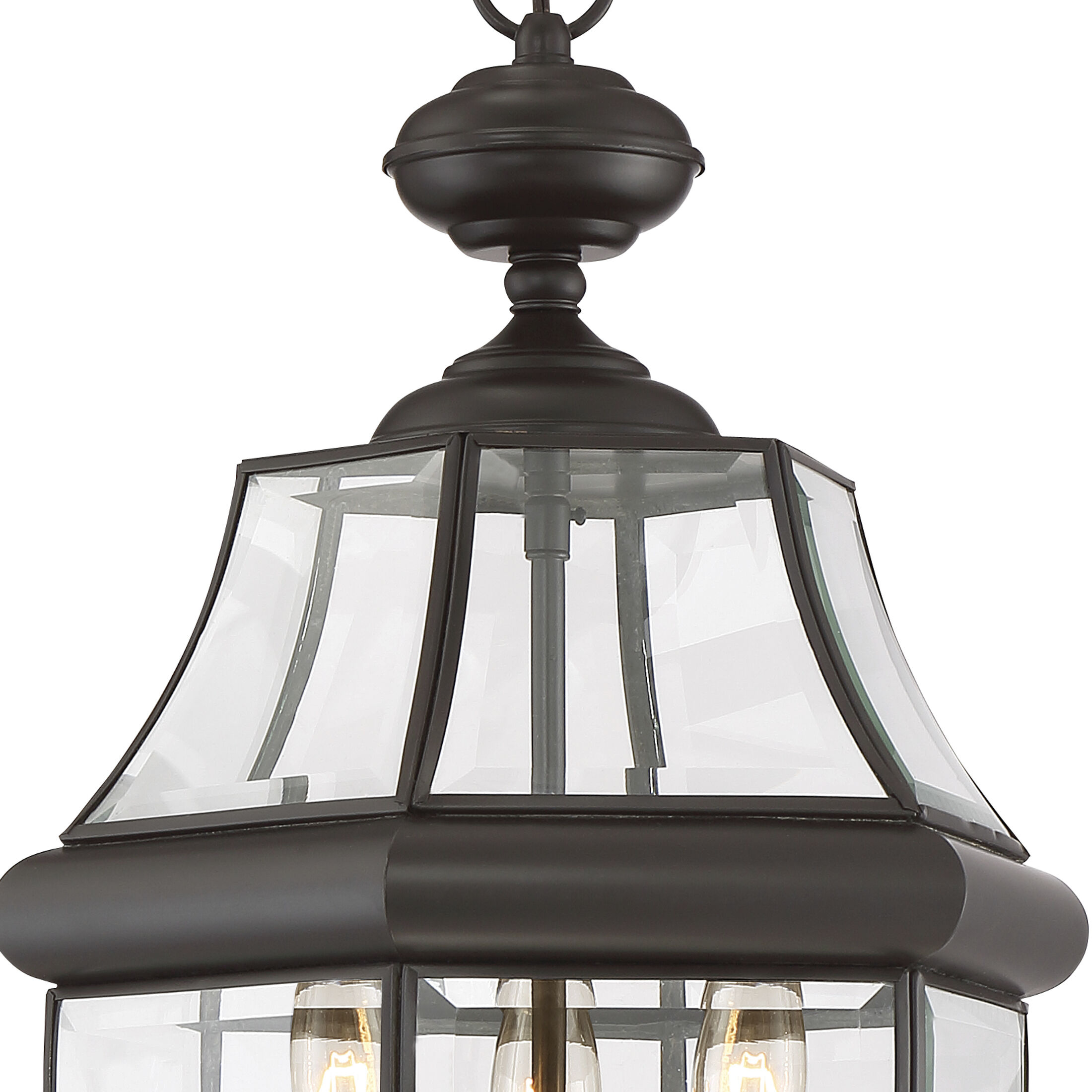 Newbury 3 Light 13 inch Medici Bronze Outdoor Hanging Lantern