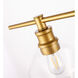 Gene 1 Light 14.7 inch Brass Wall sconce Wall Light, Left