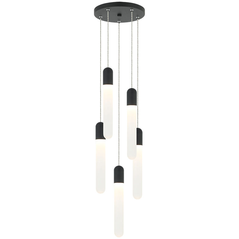 Aydin LED 8.38 inch Matte Black Pendant Ceiling Light