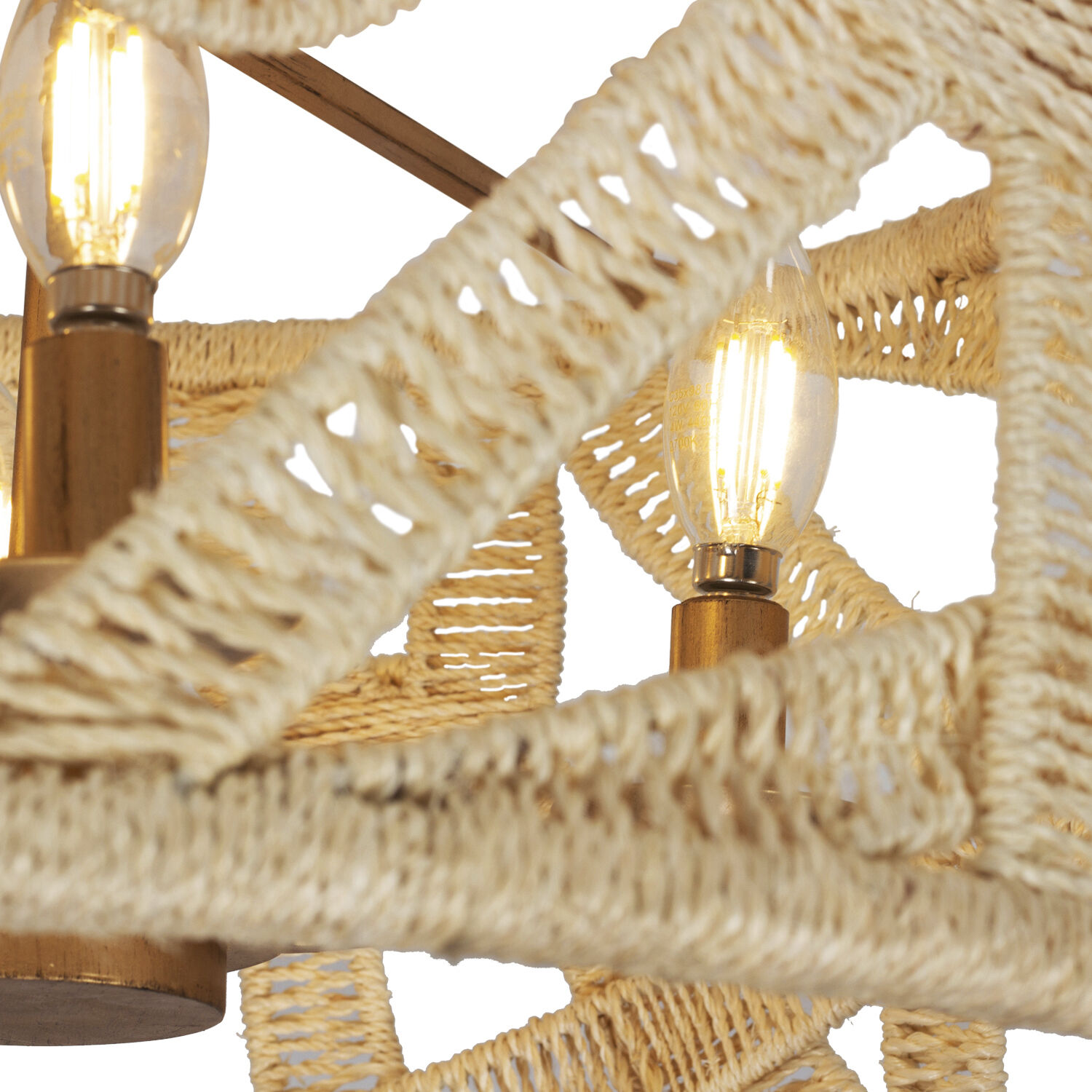 Soga 4 Light 20 inch Modern Gold and White Semi Flush Mount Ceiling Light